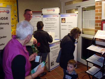 Viele Besucher interessierten sich für Hypnose